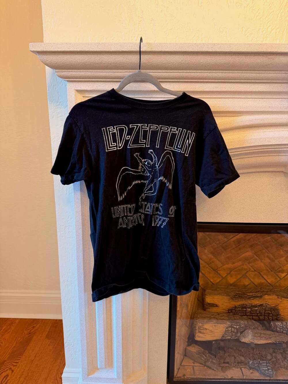 Led Zeppelin United States Of America 1977 T-Shirt Size M Black
